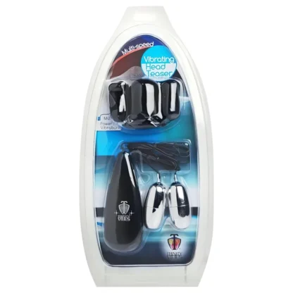 XR Brands - Trinity - čiapka na žaluď s dvoma vajíčkami (čierno-strieborná)