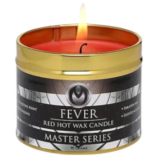 XR Brands - Fever - parafínová telová sviečka (červená, 120 g)