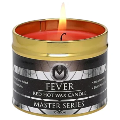 XR Brands - Fever - parafínová telová sviečka (červená, 120 g)