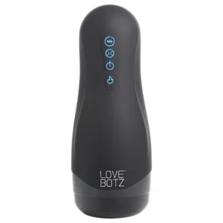 Lovebotz - automatický masturbátor s podtlakom a vibráciami - vodeodolný čierny