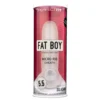 Perfect Fit - Fat Boy Micro Ribbed - návlek na penis (15 cm, biely)