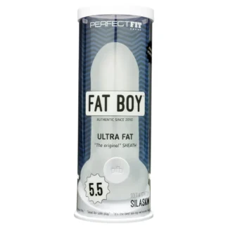Perfect Fit - Fat Boy Original Ultra Fat - návlek na penis (15 cm, biely)