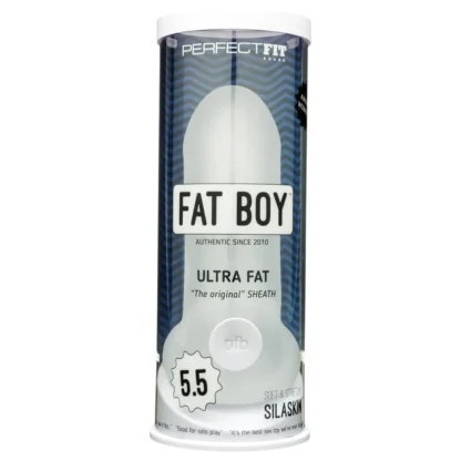 Perfect Fit - Fat Boy Original Ultra Fat - návlek na penis (15 cm, biely)