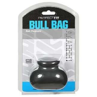 Perfect Fit Bull Bag - vrecko na semenníky a naťahovač (čierne)