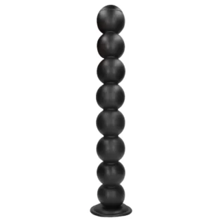 Au! Balls of Lust - obrovský análny korálkový reťazec (čierny) - 55 cm