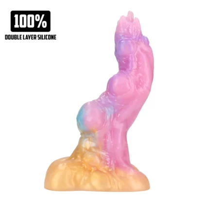 Au! Rainbow Invader - silikónové fantázia dildo (dúhové)