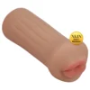 XKIN - umelá ústa masturbátor - S (tmavá naturálna farba)