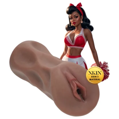 XKIN Cheerleader Cherry - realistická umelá vagína masturbátor (tmavý naturálny)