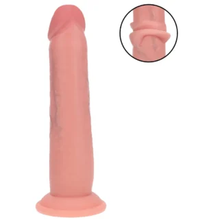 RealRock - realistický dildo s dvojitou hustotou (telovej farby) - 20,5 cm