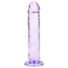 RealRock - realistický dildo s prísavkou (fialový) - 12,7 cm