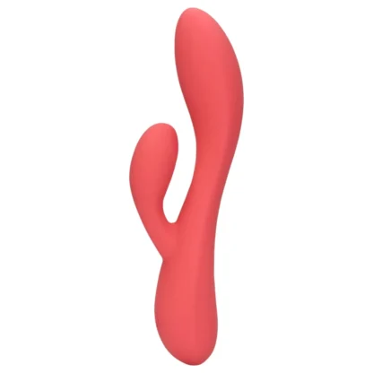 Loveline - vibrátor s klitorálnym stimulátorom - nabíjateľný, vodotesný, ružový