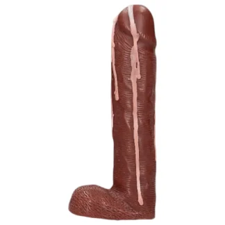 S-Line - Dicky Cum - mydlo v tvare penisu s semenníkmi (hnedé, 250 g)