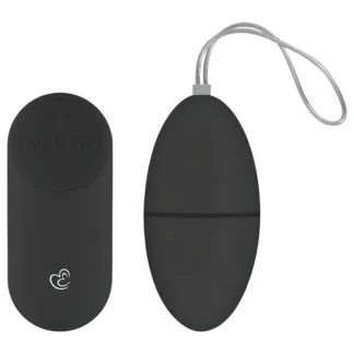 Easytoys - vibračné vajíčko na diaľkové ovládanie - 7 režimov - čierne