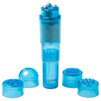 Easytoys - vreckový vibrátor set - 5 dielov - modrý