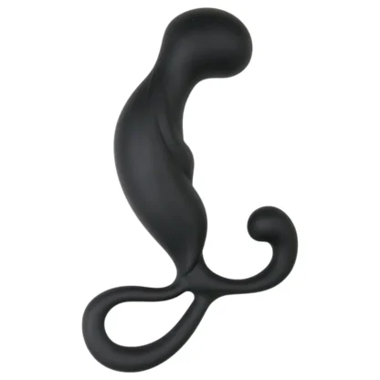 EasyToys - masážer prostaty - čierny silikónový dildó