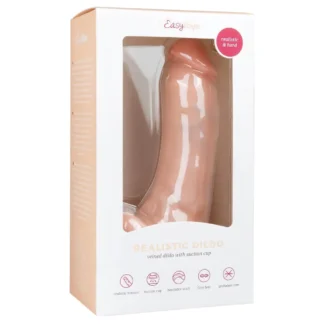 Easytoys - dildo s prísavkou a semenníkmi - realistický 20 cm - telová farba