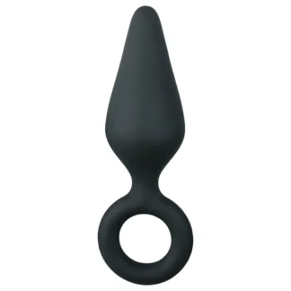 EasyToys Pointy Plug S - análny kolík (čierny) - malý