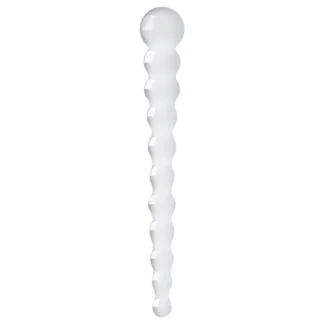Gildo Glass No. 20 - sklenené dildo s výstupkami - priehľadné