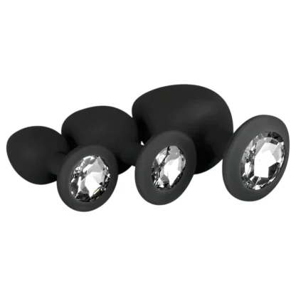 Easytoys - análny plug set - čierny