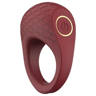 Dreamtoys Ivy - vibračný krúžok na penis - bordový