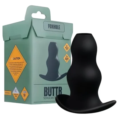 BUTTR - dutý análny expandér dildó - čierny