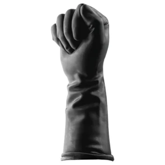 BUTTR Gauntlets - latexové rukavice na fisting, rukavice na pästný sex (čierne)