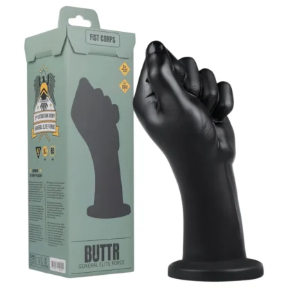 BUTTR - fisting dildo - čierny