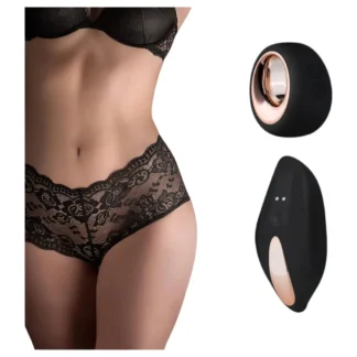 Pantyrebel - vibračné nohavičky s diaľkovým ovládaním - čierne (S-L)