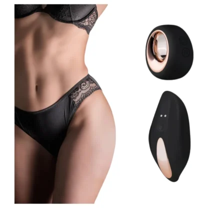 Pantyrebel - vibračné nohavičky s diaľkovým ovládaním - čierne S-L