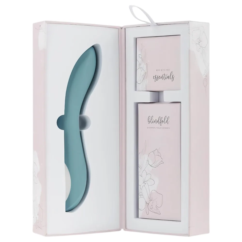 Bloom Rose - vibrátor na bod G - nabíjateľný, silikónový - tyrkysový – Obrázok 7