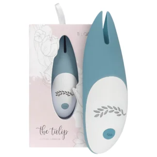 Bloom Tulip - vibračný stimulátor klitorisu - silikón - dobíjací - tyrkysový