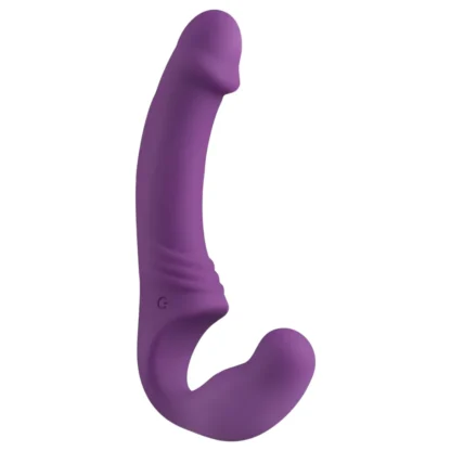 Easytoys - nabíjateľný pripínací vibrátor bez popruhu - fialový