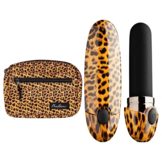Panthra Asha - nabíjateľný rúžový vibrátor (leopard-čierna)