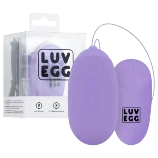 LUV EGG XL - vibračné vajíčko na diaľkové ovládanie - dobíjacie - fialové