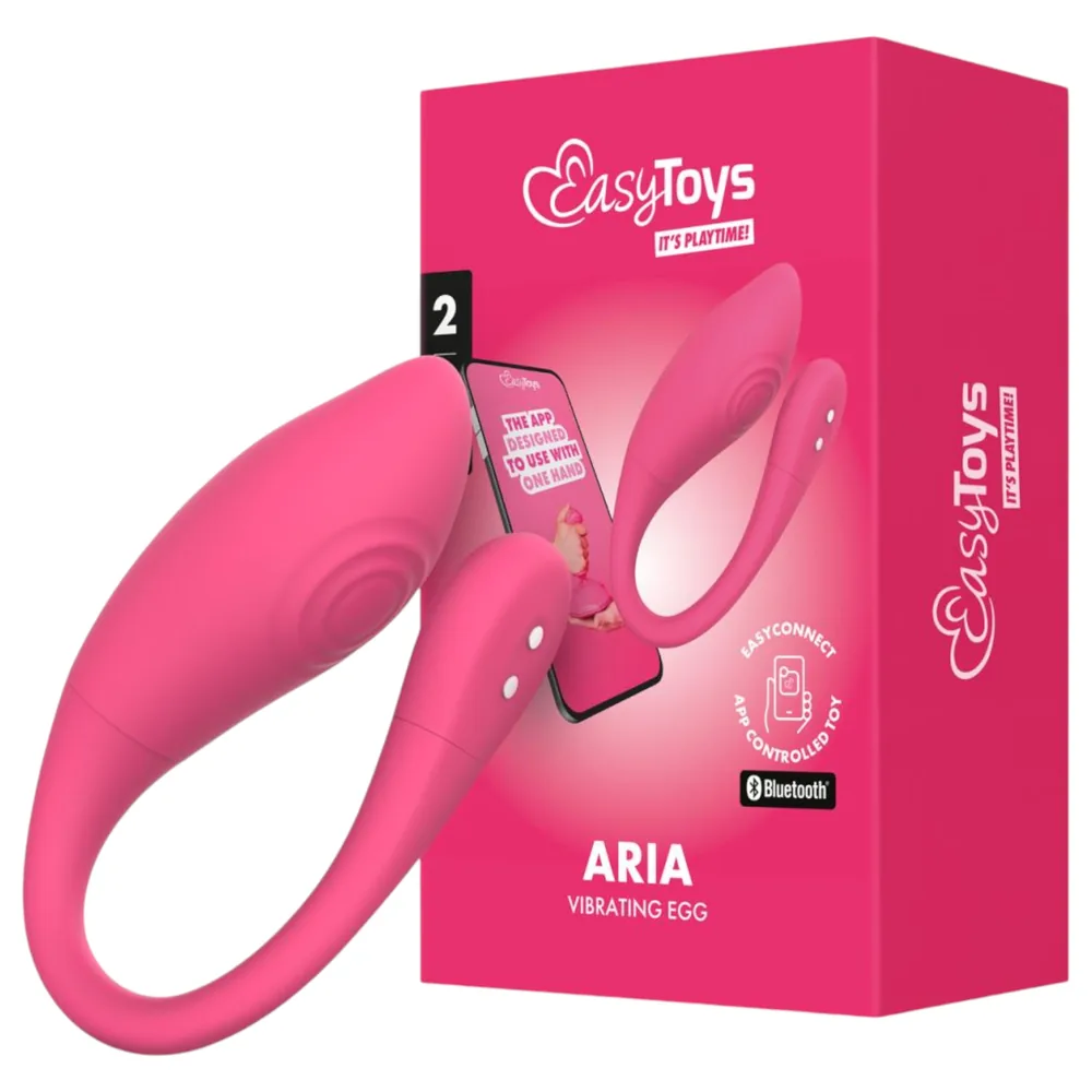 EasyConnect - Vibrátorové vajíčko ovládané aplikáciou (ružové)