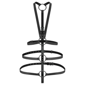 Bedroom Fantasies - bondage postroj - čierny