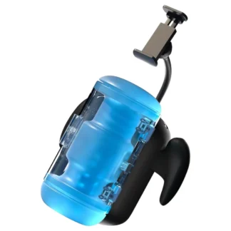 BLOWCAST Wingman Pro - automatický masturbátor - modro-čierny