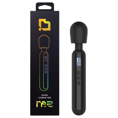 BLAQ - vibrátor s digitálnym masážnym režimom - čierny