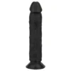 Easytoys - realistický dildo - 22,5 cm - čierny