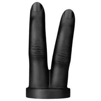 BUTTR - análny dvojitý prstový dildo - čierne