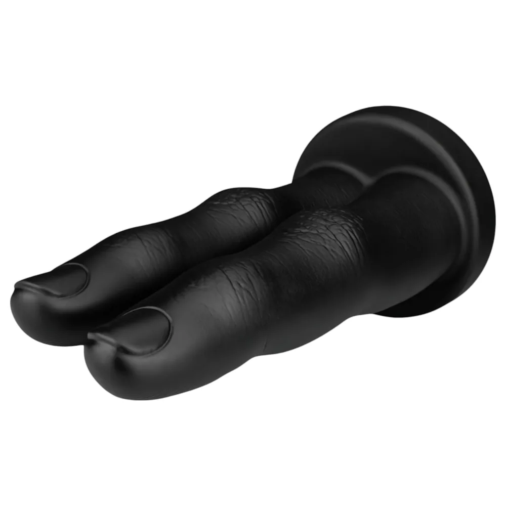 BUTTR - análny dvojitý prstový dildo - čierne – Obrázok 6