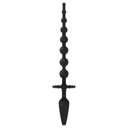 EasyToys - análny plug 2v1 - čierny