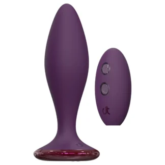 Glam - análny vibrátor s diaľkovým ovládaním (fialový)