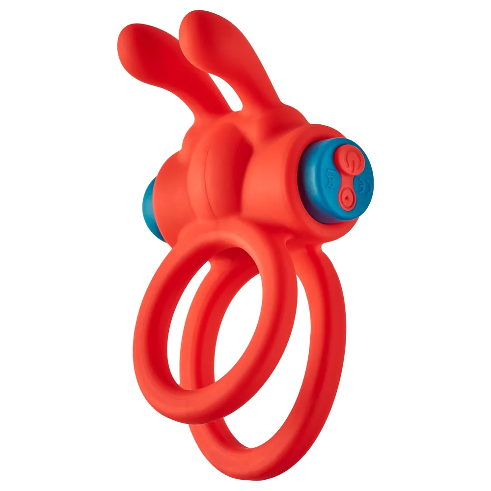 Dreamtoys Love Signal - vibračný erekčný krúžok (červený)