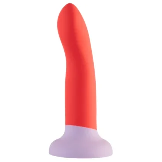 Dreamtoys Love Signal - dvojfarebné silikónové dildo stredné (červené)