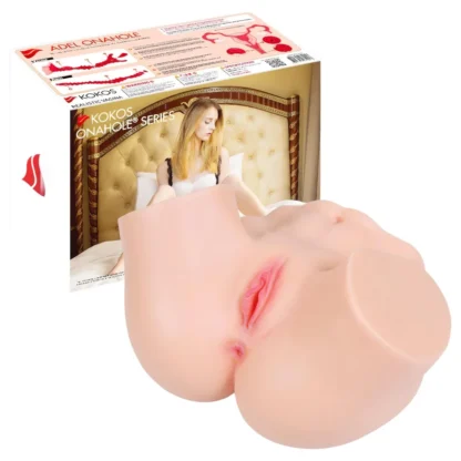 Kokos Adel Onahole - realistický torzo masturbátor (prírodný)