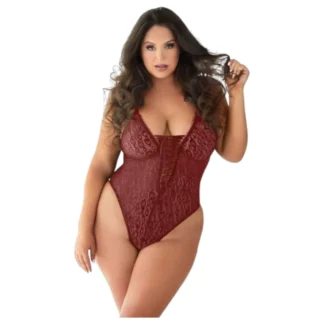 Allure - leopardí vzor body (červená)