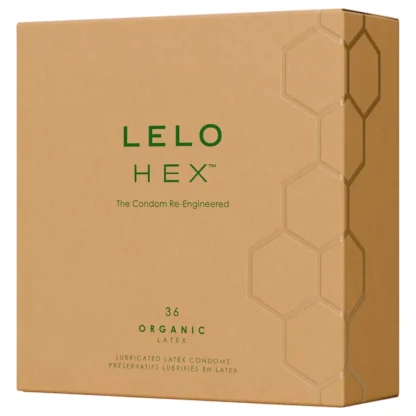 LELO Hex Organic - kondómy na zvýšenie potencie - 36 ks