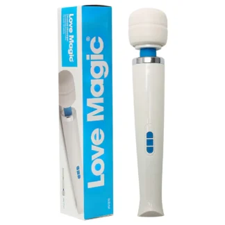 Love Magic Wand - masážny vibrátor - akumulátorový - biely