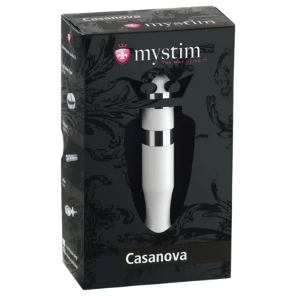 mystim Casanova - elektro tyčinkové dildo (biele)